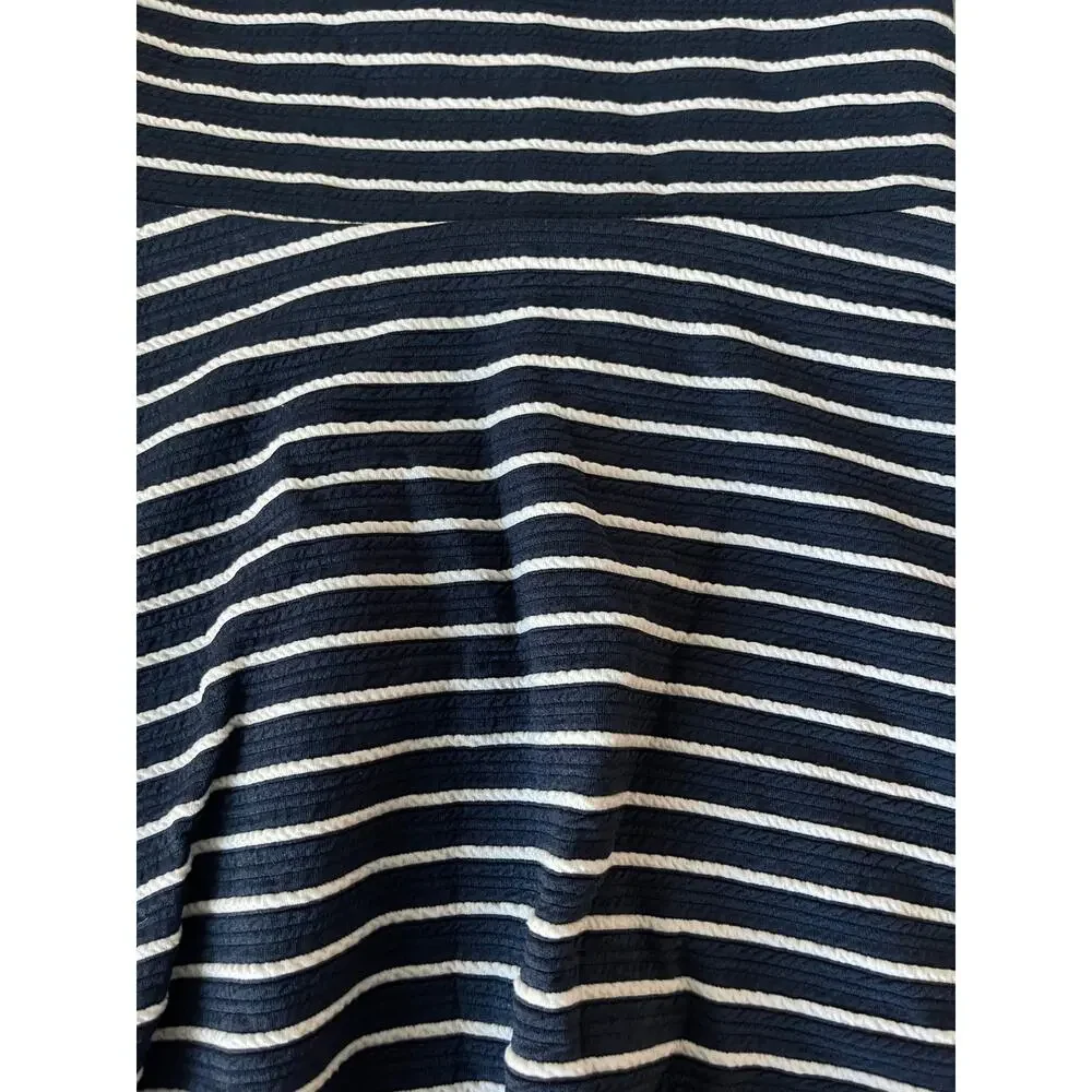 Wonder Nation Girl’s A-Line Blue Striped Dress Kid’s Youth Size Small 6-6x